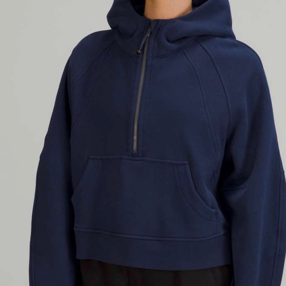 Lululemon SCUBA night sea oversized half zip HOODIE